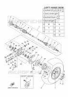 ROUE ARRIERE pour Yamaha RHINO 2009