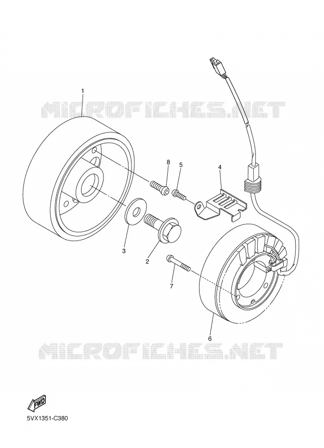 ALLUMAGE Yamaha MOTO 600 2004 FAZER  FZ6-SS