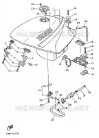 RESERVOIR A ESSENCE pour Yamaha FZ 1986