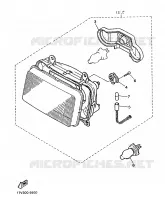 ALTERNATIVE PHARE   HOLLANDE / BELGIQUE / ITALIE pour Yamaha FZ 1986