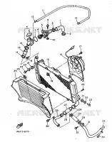 RADIATEUR / DURITES pour Yamaha FZ 1986