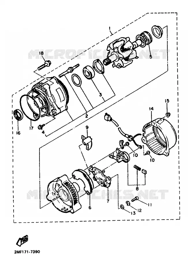 ALLUMAGE Yamaha MOTO 750 1988 FZ  FZ750 GENESIS