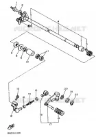 AXE DE SELECTEUR / PEDALE pour Yamaha FZ 1989