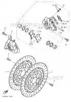 ETRIER DE FREIN AVANT pour Yamaha FZ 1989