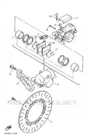 ETRIER DE FREIN ARRIERE pour Yamaha FZ 1989