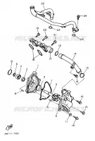 POMPE A EAU pour Yamaha FZ 1989