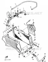 RADIATEUR / DURITES pour Yamaha FZ 1989