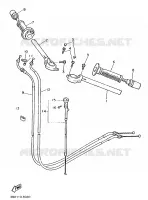 GUIDON ET CABLES pour Yamaha FZ 1989