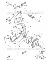 ROUE ARRIERE pour Yamaha FZ 1989