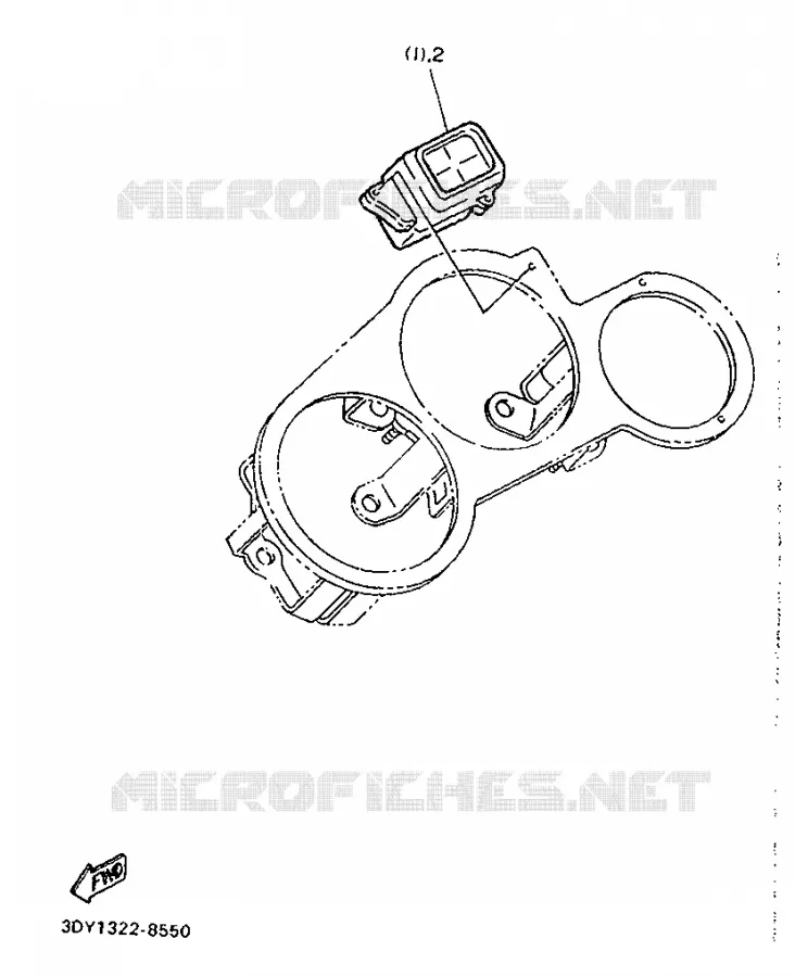 PIÈCES OPTIONNELLES Yamaha MOTO 750 1989 FZ  FZ750