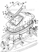 HULL & DECK 1 pour Yamaha JET 1990