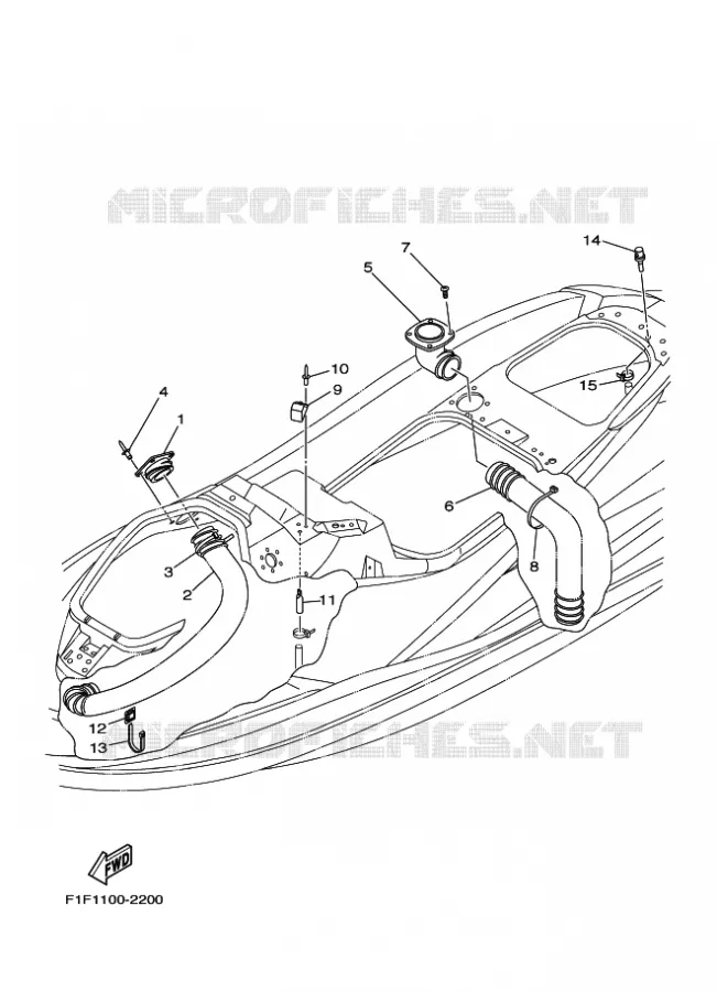 VENTILATION Yamaha WAVERUNNER 700 2004 JET  JET FOR F1F