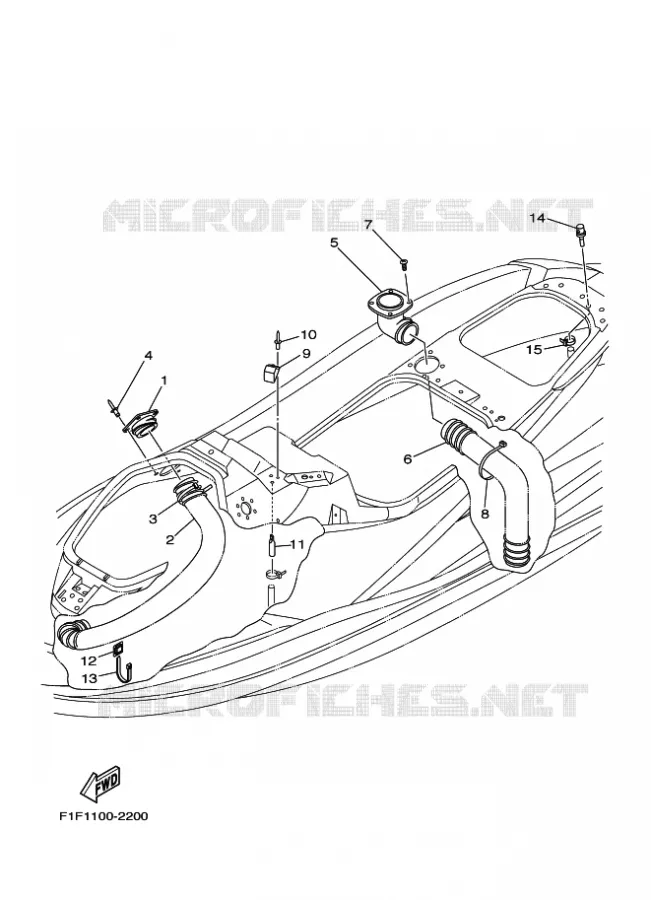 VENTILATION Yamaha WAVERUNNER 700 2003 JET  JET FOR F1F