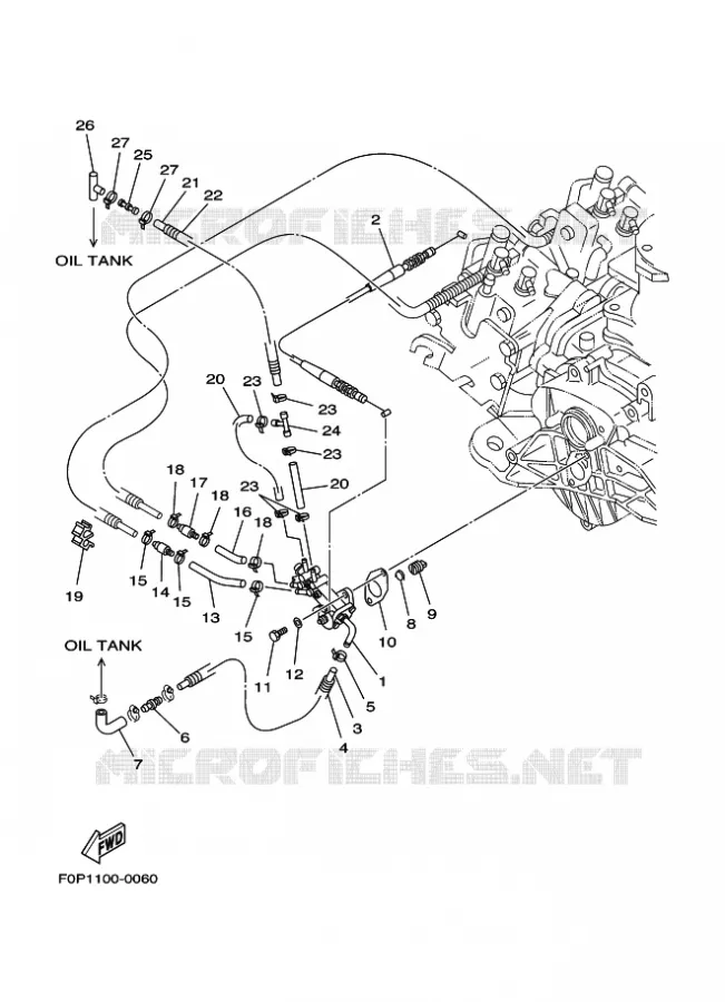 POMPE A HUILE Yamaha WAVERUNNER 800 2000 JET  JET FOR XA800
