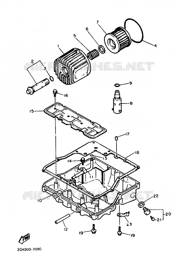 RADIATEUR D'HUILE / ECHANGEUR Yamaha MOTO 1000 1987 FZR  FZR1000