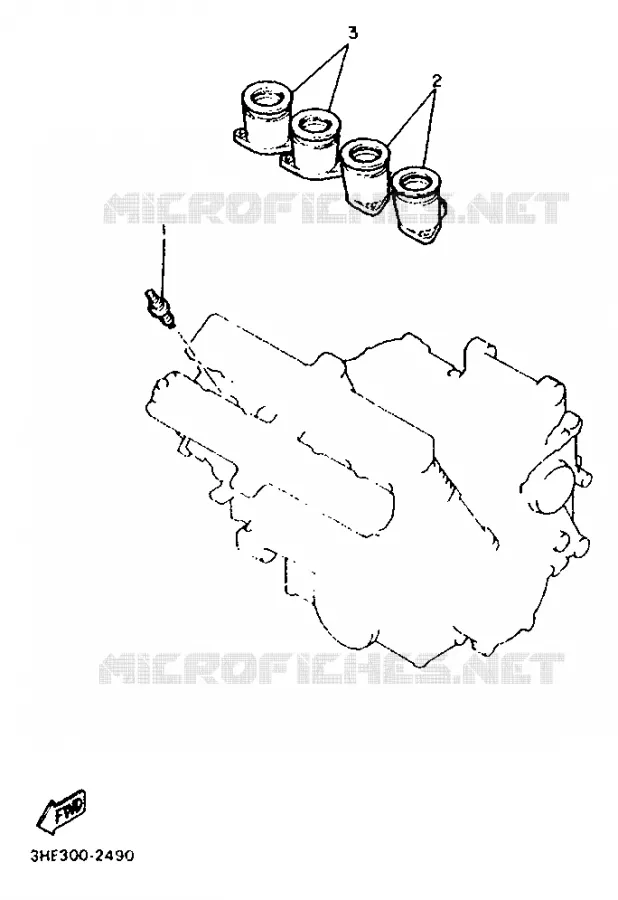 COUVERCLE LATERAL 2 - SUEDE Yamaha MOTO 600 1993 FZR  FZR600