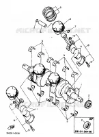 VILEBREQUIN / PISTON pour Yamaha FZR 1991