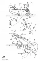 POMPE A EAU / DURITES pour Yamaha FZR 1991
