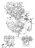 CARTER MOTEUR pour Yamaha FZR 1991