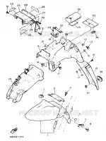 GARDE BOUE pour Yamaha FZR 1991