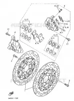 ETRIER DE FREIN AVANT pour Yamaha FZR 1991