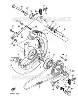 ROUE ARRIERE pour Yamaha FZR 1991
