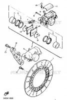 ETRIER / DISQUE DE FREIN ARRIERE pour Yamaha FZR 1991