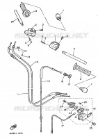 GUIDON ET CABLES pour Yamaha FZR 1991
