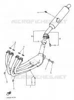 ECHAPPEMENT pour Yamaha FZR 1989