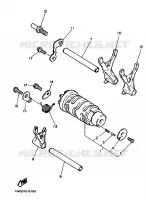 BARILLET DE SELECTION / FOURCHETTE pour Yamaha FZR 1989