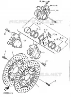 ETRIER DE FREIN AVANT pour Yamaha FZR 1989