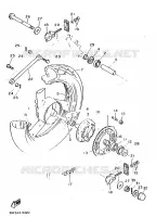 ROUE ARRIERE pour Yamaha FZR 1989