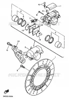 ETRIER / DISQUE DE FREIN ARRIERE pour Yamaha FZR 1989