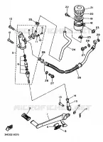MAITRE CYLINDRE DE FREIN ARRIERE pour Yamaha FZR 1989