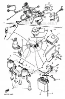 PARTIE ELECTRIQUE 1 pour Yamaha FZR 1989