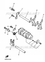 BARILLET DE SELECTION / FOURCHETTES pour Yamaha FZR 1992