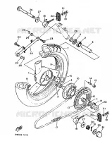 ROUE ARRIERE pour Yamaha FZR 1992