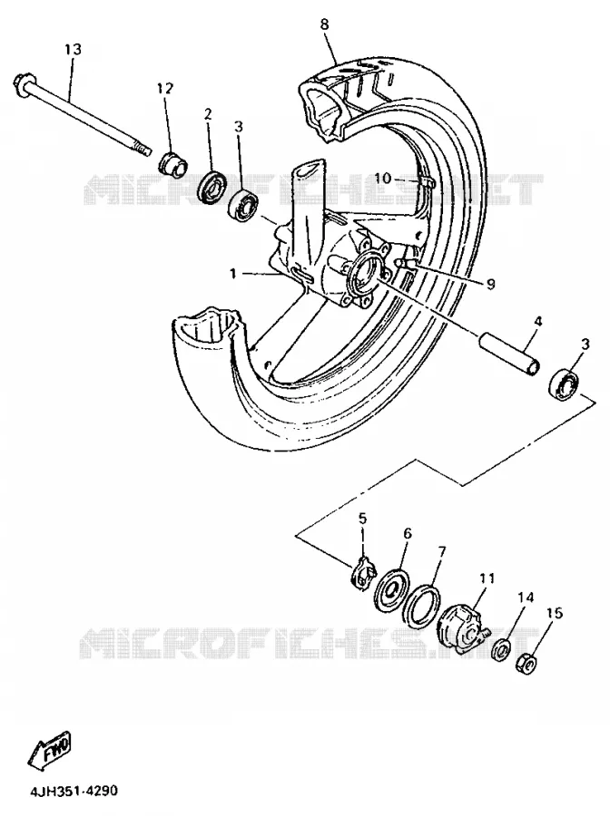 ROUE AVANT Yamaha MOTO 600 1995 FZR  FZR600R