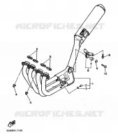 ECHAPPEMENT pour Yamaha FZR 1988