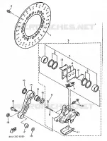 ETRIER / DISQUE DE FREIN ARRIERE pour Yamaha FZR 1988