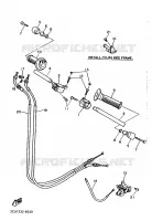 GUIDON ET CABLES pour Yamaha FZR 1988