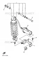 BRAS OSCILLANT / AMORTISSEUR pour Yamaha FZR 1988