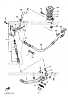MAITRE CYLINDRE DE FREIN ARRIERE pour Yamaha FZR 1988