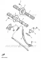 ARBRE A CAMES / CHAINE DE DISTRIBUTION pour Yamaha FZR 1988