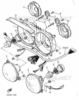 ALTERNATIVE PHARE   DANEMARK / NORVEGE pour Yamaha FZR 1988
