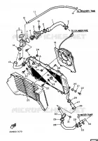 RADIATEUR / DURITES pour Yamaha FZR 1988