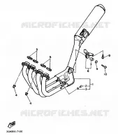 ECHAPPEMENT pour Yamaha FZR 1988