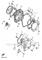CARTER   MOTEUR 1 pour Yamaha FZR 1988