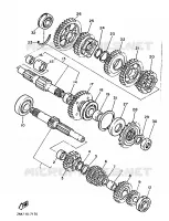 TRANSMISSION pour Yamaha FZR 1988