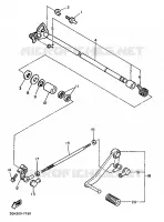 AXE DE SELECTEUR / PEDALE pour Yamaha FZR 1988